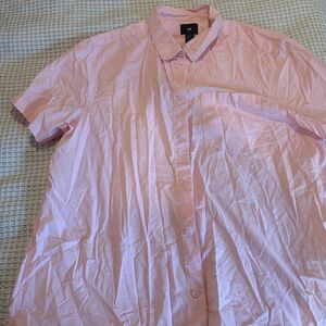 Men’s H&M Light Pink Casual Button Down Shirt
